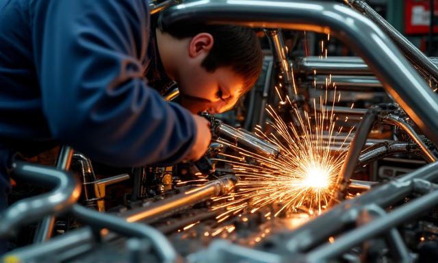 Professionelle Rennwagen-Vorbereitung in der Werkstatt